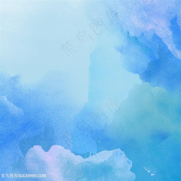 兰色唯美水彩水墨背景图片