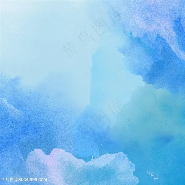 兰色唯美水彩水墨背景图片