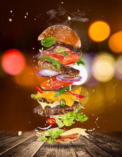 汉堡包套餐图片