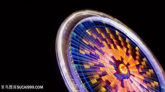 唯美彩色摩天轮壁纸