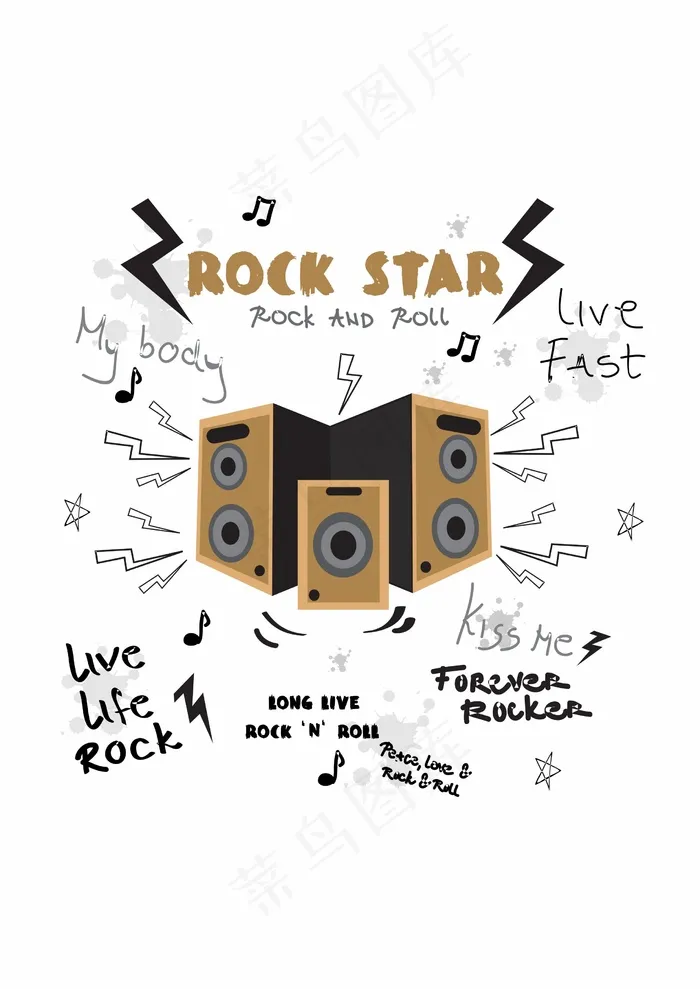 音响音箱喇叭cdr矢量模版下载