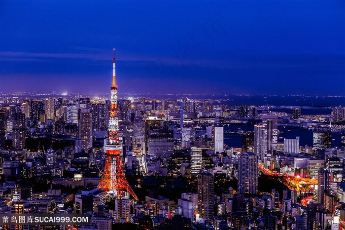 日本东京梦幻夜景