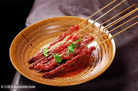 烧烤牛肉的美食图片