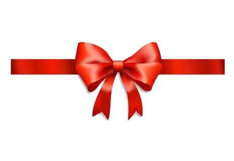 蝴蝶结红丝带卡通