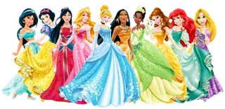 卡通人物迪士尼公主系列免抠贴图白雪公主睡美人灰姑娘PNG素材