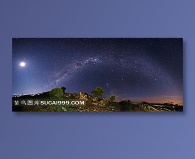 梦幻的星空夜空创意摄影高清图片