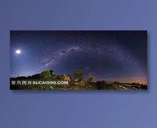 梦幻的星空夜空创意摄影高清图片