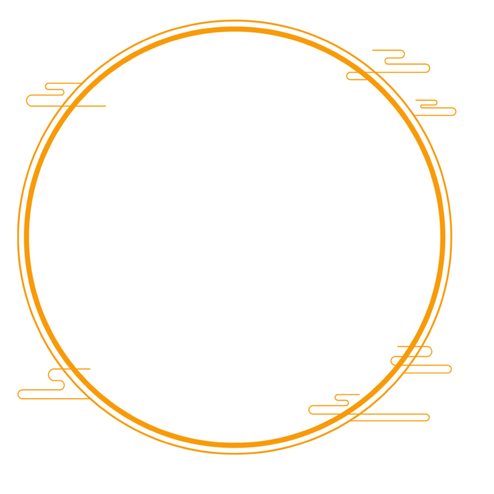 中国风中式传统祥云图案国潮古风边框云纹装饰元素PNG免抠素材图