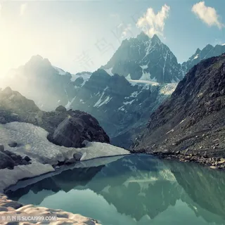 美丽的山川湖泊景色