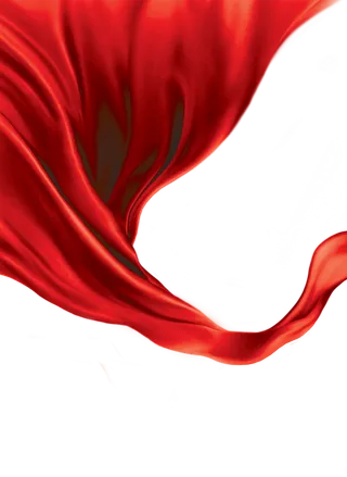 红色飘带免扣素材