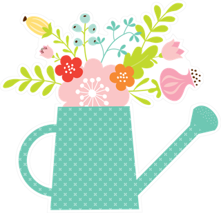 花洒水壶绿植素材