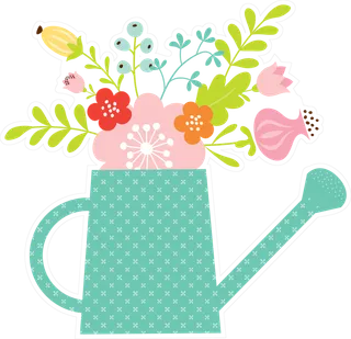 花洒水壶绿植素材