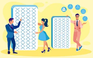 扁平化人物场景办公互联网等距ai矢量设计网页海报UI素材插画