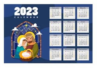 2023日历 2023年挂历 兔年日历 