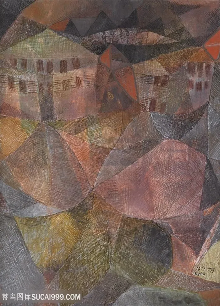 保罗克利手绘时尚艺术装饰画