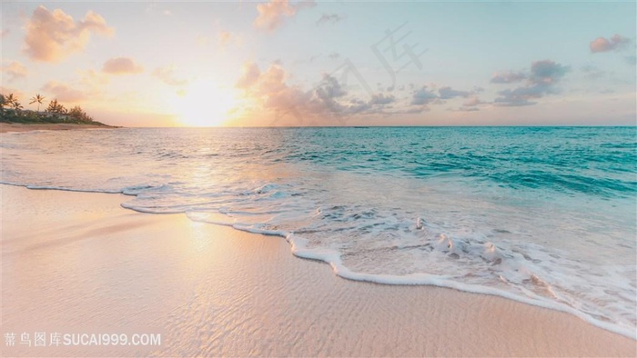 海岸风景沙滩海洋大海浪花摄影自然景观
