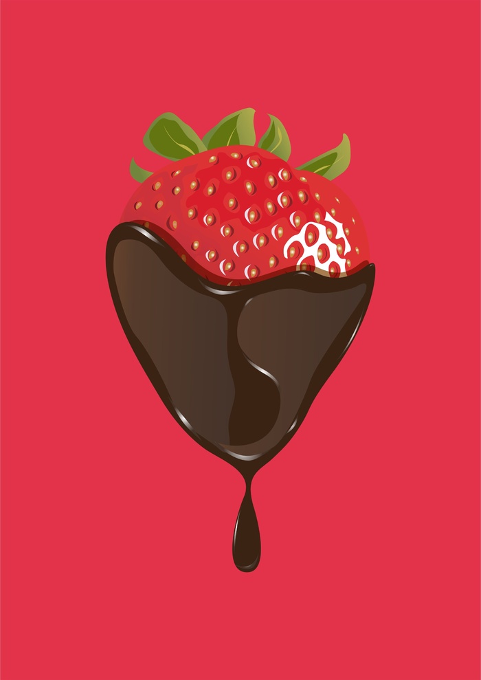 情人节草莓巧克力