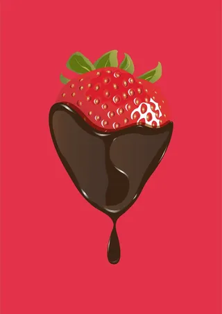情人节草莓巧克力