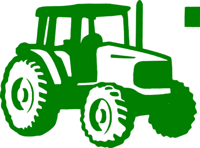 剪影绿色现代农业