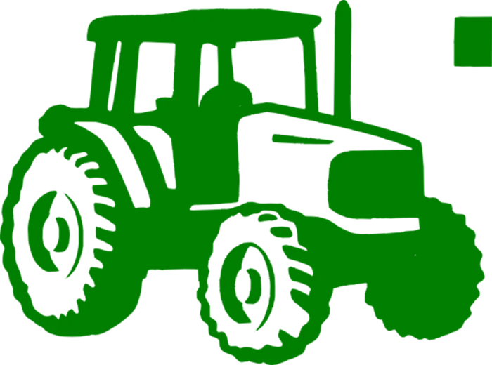 剪影绿色现代农业