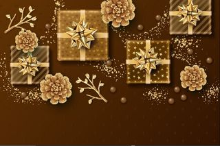 设计冬天圣诞节背景