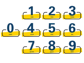 1234567890数字创意免扣海报字体