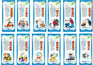 成语典故，文化展板，校园文化