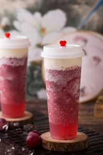 冷饮店饮品图片-芝士红提