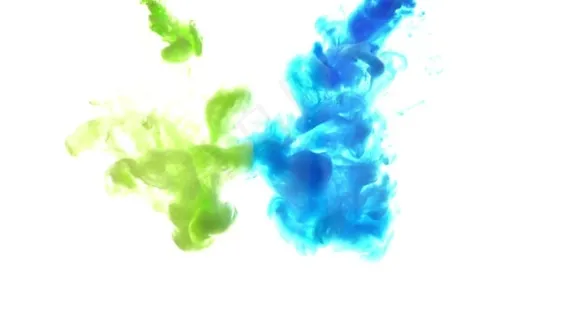 墨水, 画, 那, 弹跳, 颜色, 抽烟, 多云的, 海浪