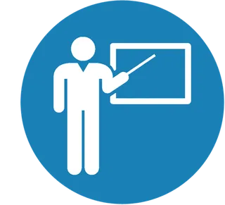 蓝色图标卡通上课少儿兴趣班素材