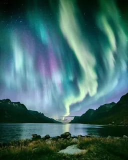 绿色极光壁纸图片