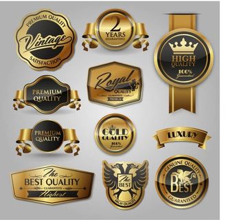 免抠豪华标签标贴