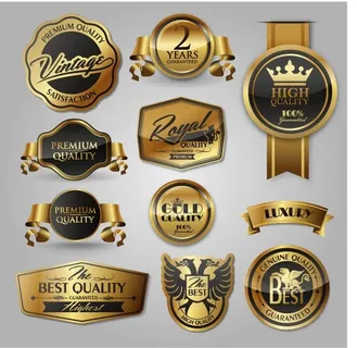 免抠豪华标签标贴