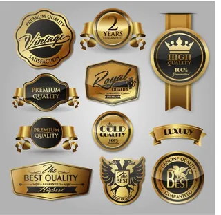 免抠豪华标签标贴