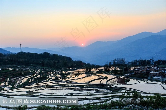 中国云南元阳梯田风景摄影