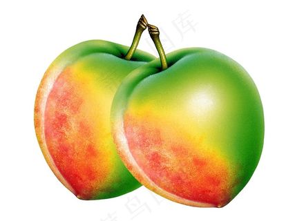 多彩颜色的油桃