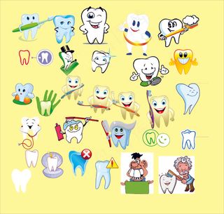 牙齿 口腔 图标 图案