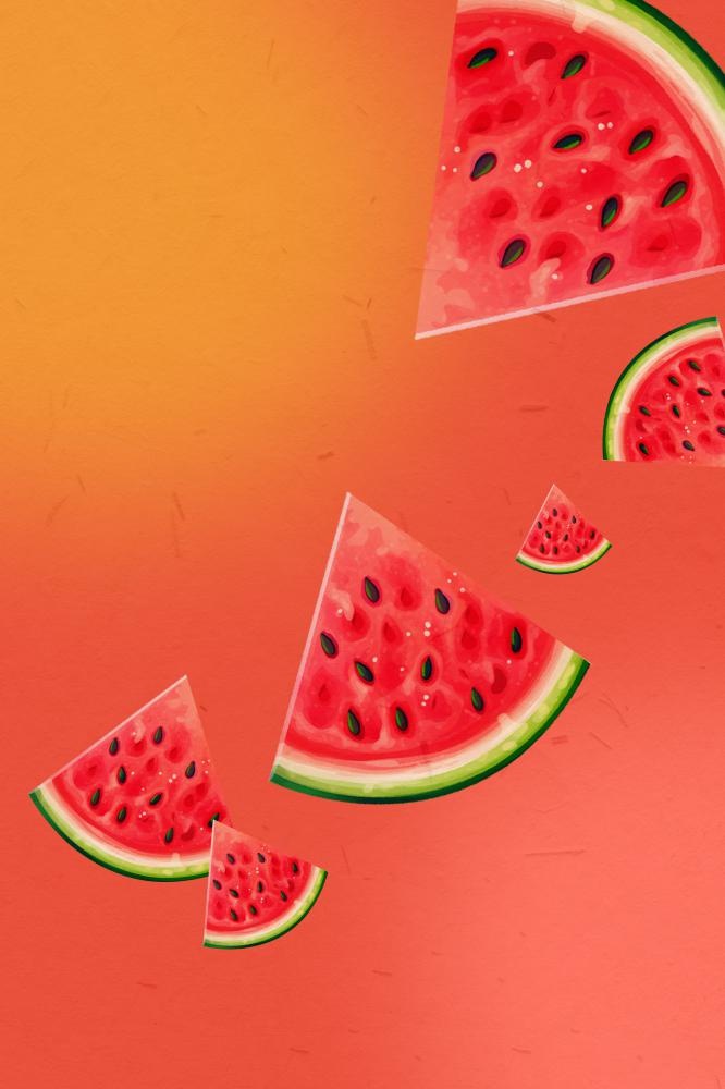 创意简约西瓜背景