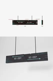 楼层导视吊牌电子公司吊牌导视牌