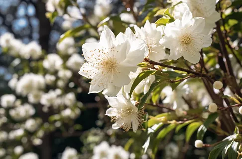 白色花朵春天盛开,以柔和的边缘和大气效果的风格,bloomcore,宁静的花园景观,浅琥珀色,fujifilm eterna 160t type 8531,女性感性,bloomsbury group摄影图 白色花朵春天盛开,以柔和的边缘和大气效果的风格,bloomcore,宁静的花园景观,浅琥珀色,fujifilm eterna 160t type 8531,女性感性,bloomsbury group摄影图