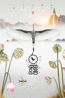 简洁白露节气活动图片