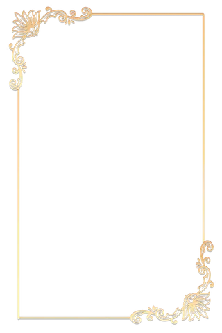 金色中式欧式古典花纹边框