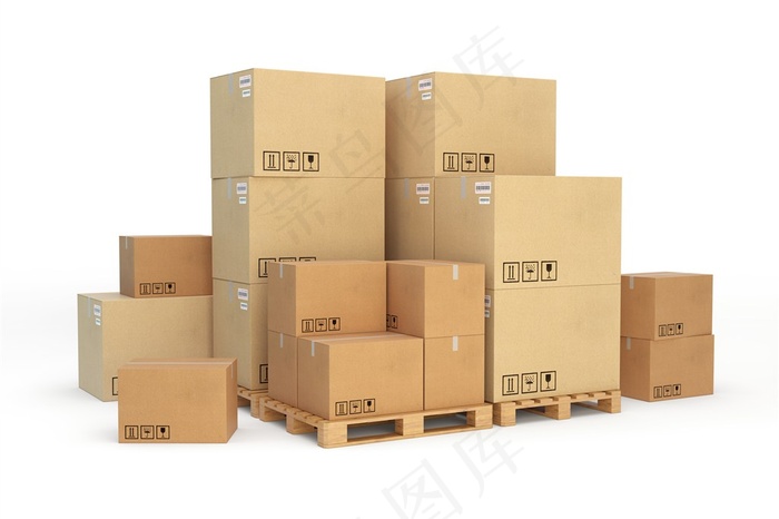物流纸箱子图片
