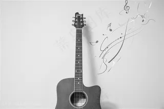 吉他弹奏发出美妙的声音