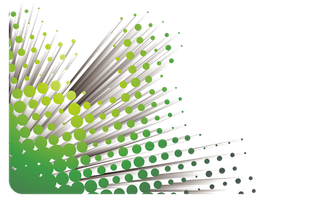 线条绿色点状科技kv主视觉