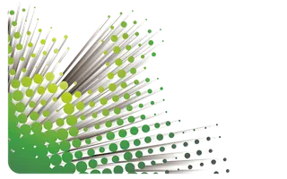 线条绿色点状科技kv主视觉