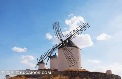 高清荷兰风车图片