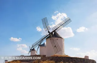 高清荷兰风车图片