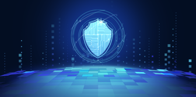 蓝色横版科技风背景