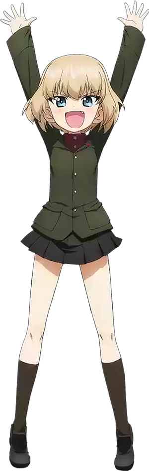 女孩欢呼素材卡通简笔